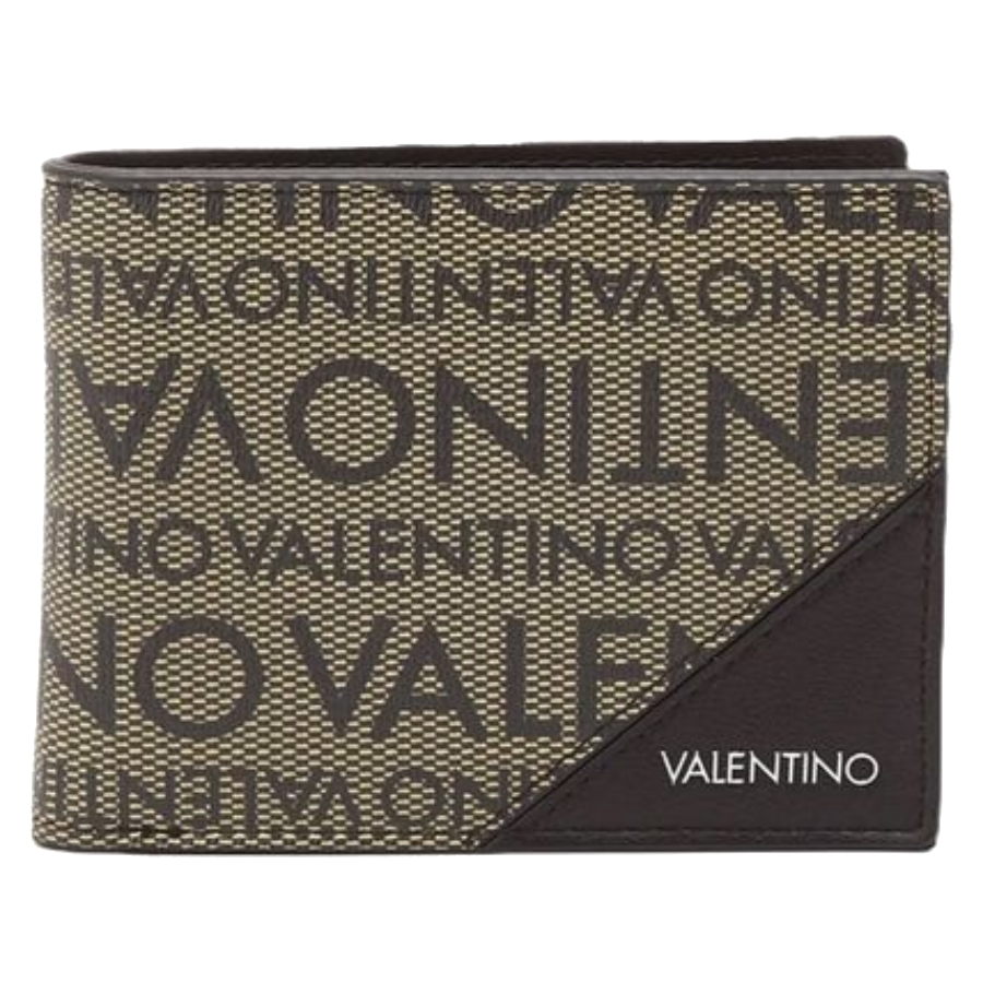 Mario Valentino Folding Wallet Men's Luxury Brand Purse Designer Italian Style Bifold Card Holder Premium Leather Money Bag