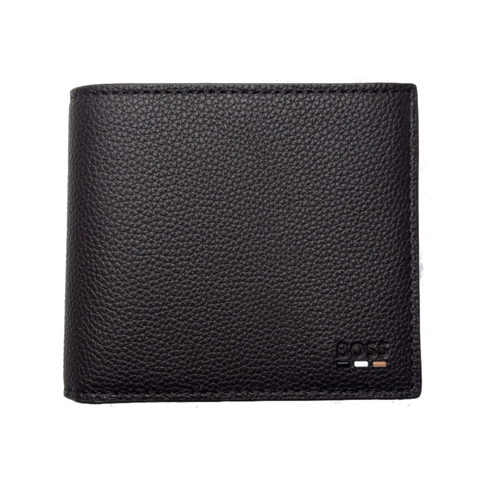 Ray 4 CC Coin Men's Compact Wallet Leather Card Holder with Coin Pocket Slim Bifold Purse Modern Money Organizer