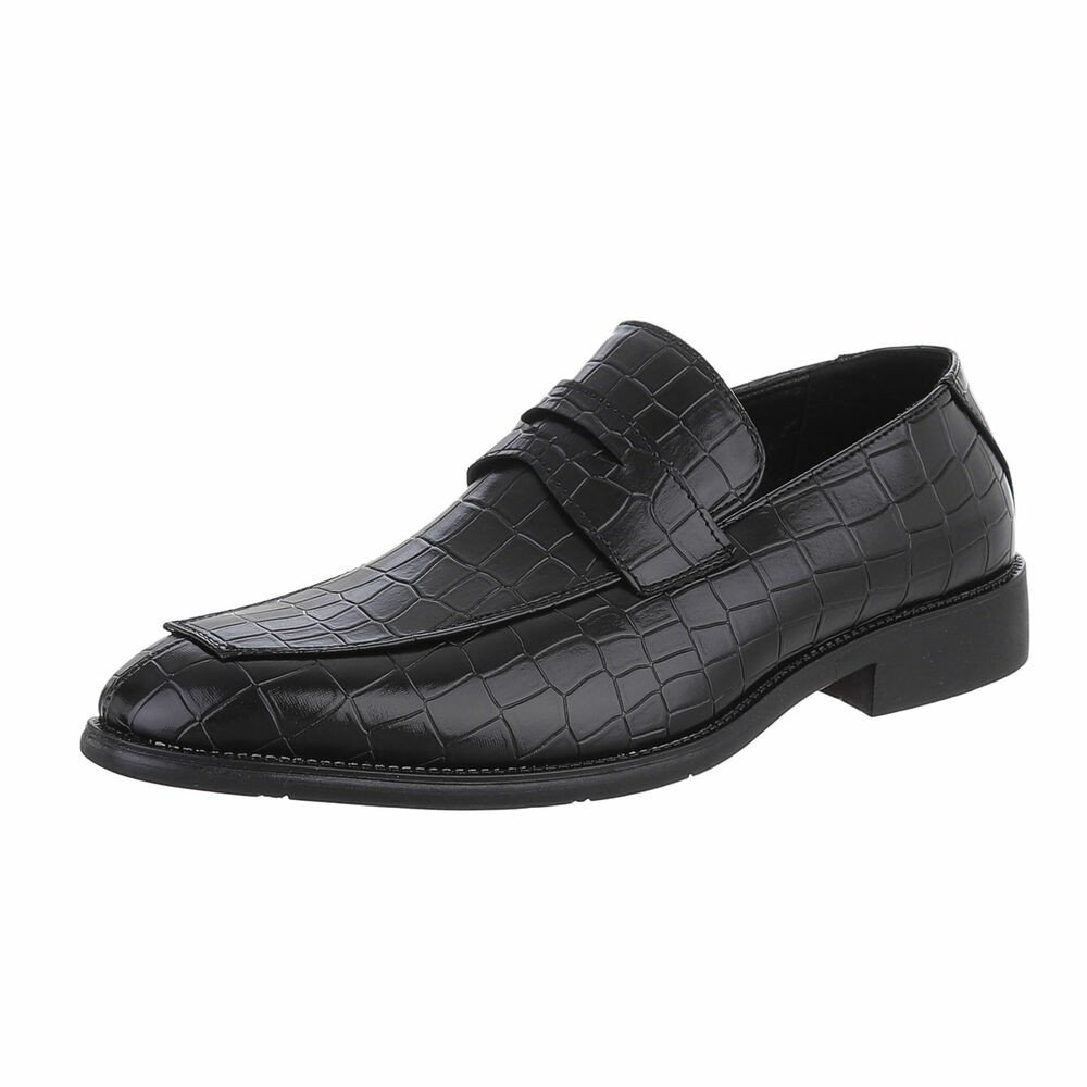 Croc-Embossed Business Shoes