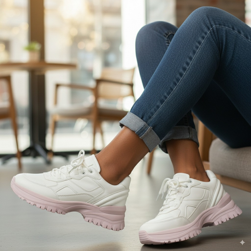 Women's Chunky Sneakers Dad Shoes Thick Sole Platform Trainers Fashion Casual Walking Footwear Breathable Sport Running Shoes