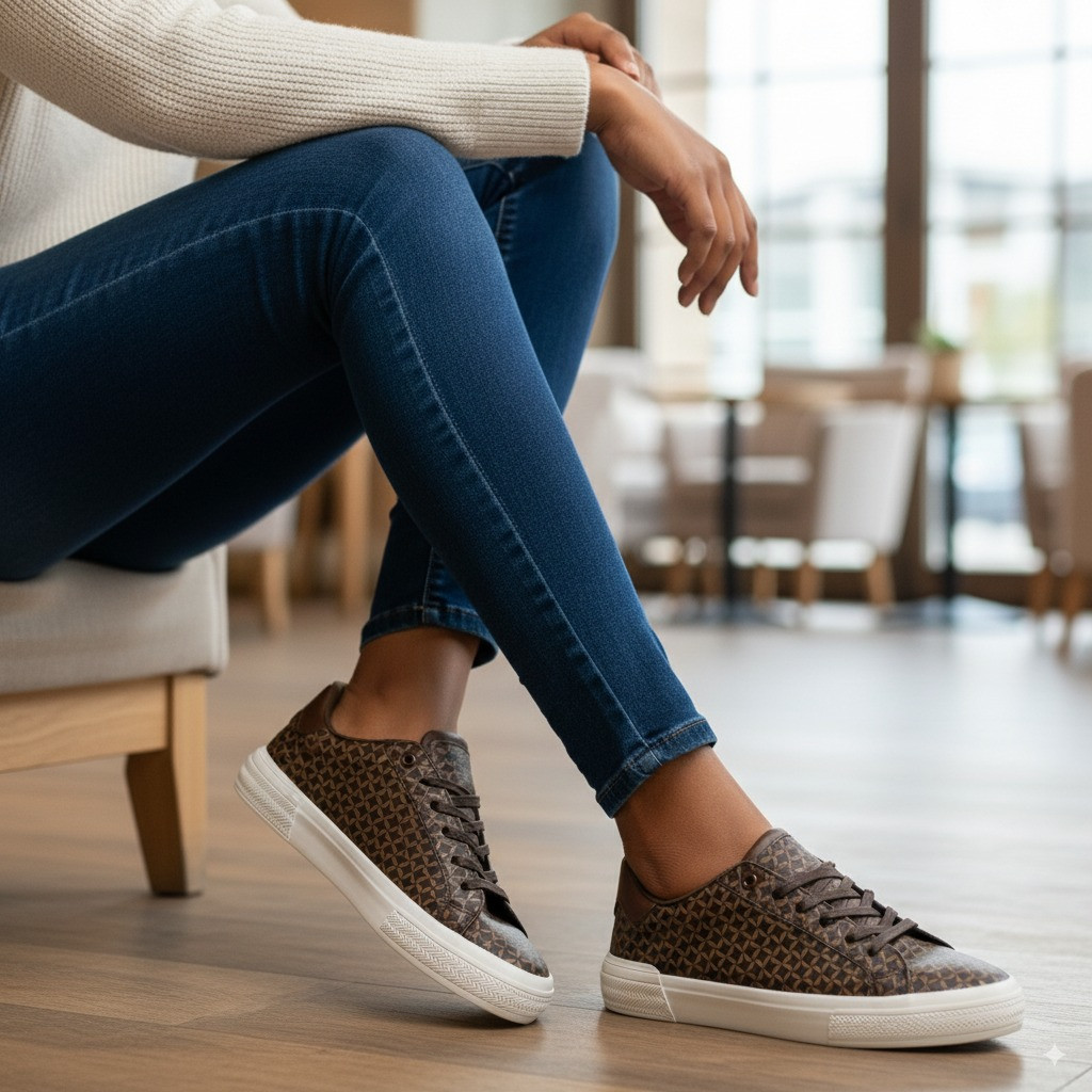 Elegant Sneaker Women's Fashion Trainers Chic Design Casual Shoes Comfortable Walking Footwear Office Ready Sporty Style