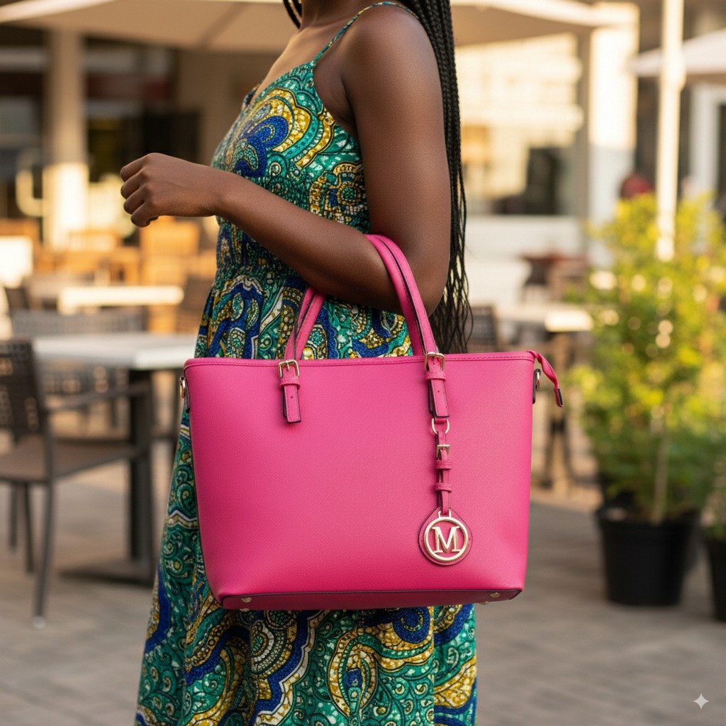 Vogue Voyage Two-in-One Women's Handbag Set Tote and Clutch Combo Fashion Shoulder Bag Luxury PU Leather Purse Travel Set