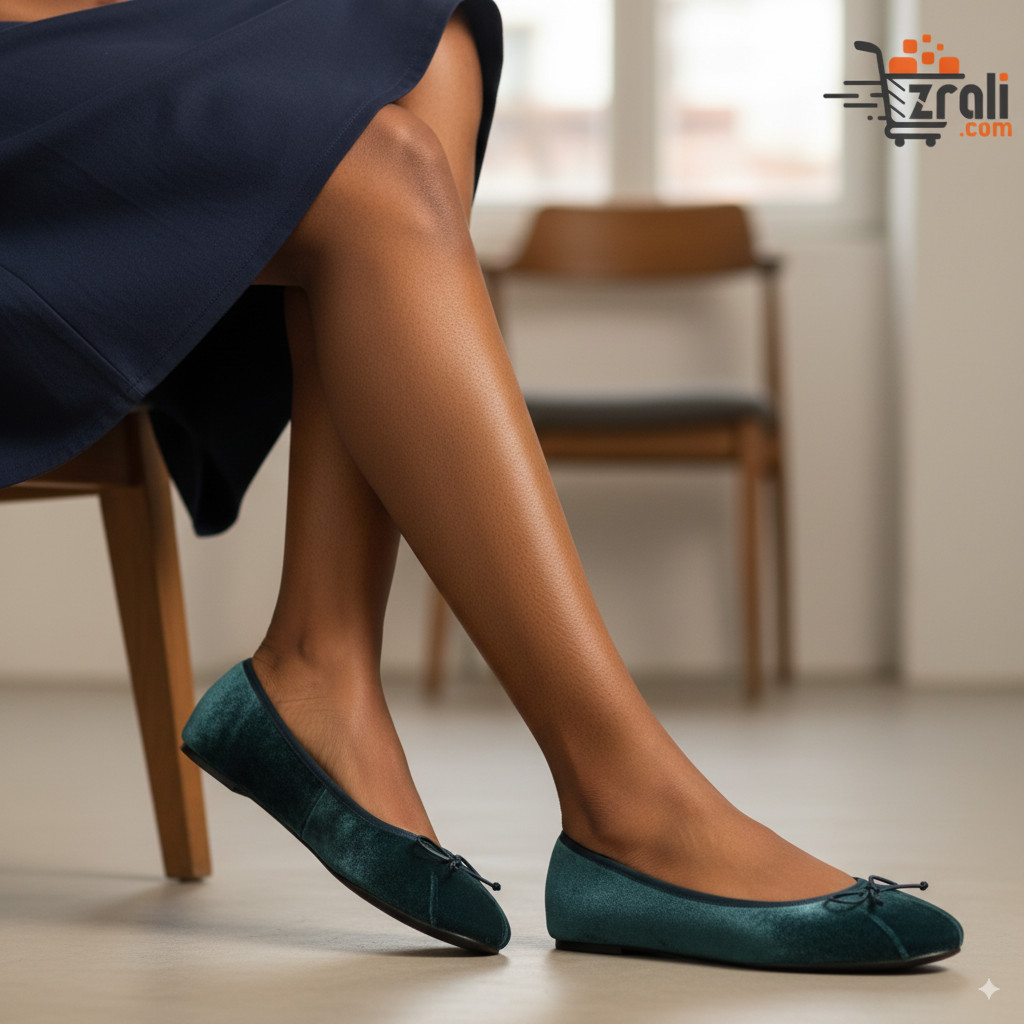 Women's Ballerinas with Bow Cute Round Toe Flat Shoes Comfortable Slip-On Casual Walking Footwear Fashion Sweet Style