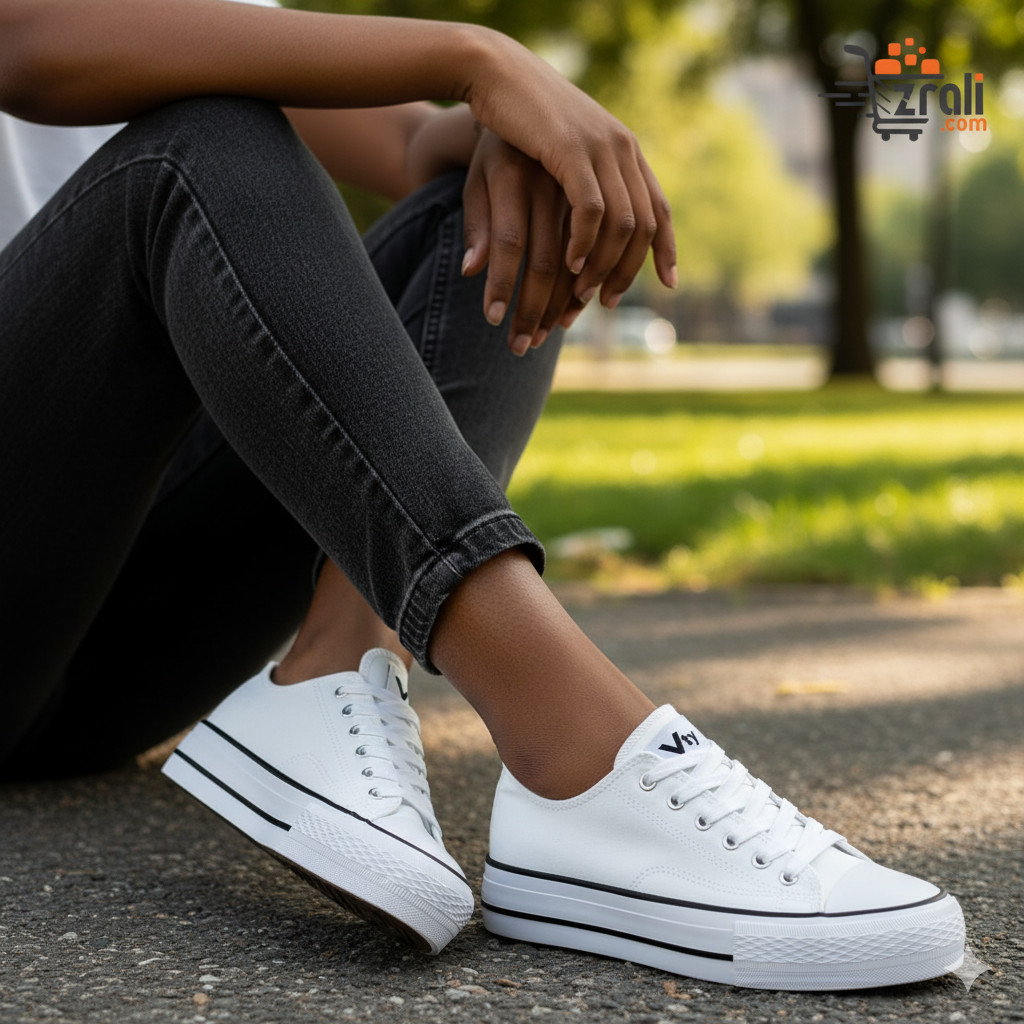 White Walkers Men's Casual Sneakers All White Sport Shoes Clean Minimalist Trainers Lace-Up Breathable Tennis Footwear