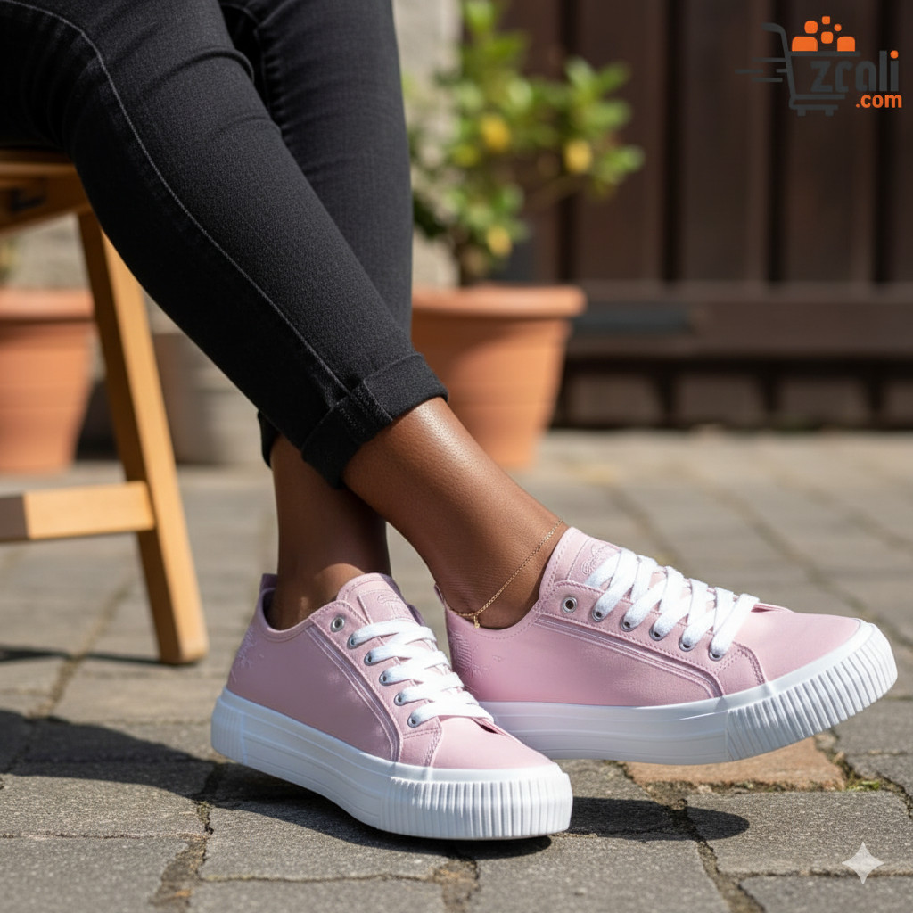 Pink Sneakers Graceland Women's Blush Trainers Pastel Casual Shoes Cute Fashion Sport Footwear Comfortable Walking