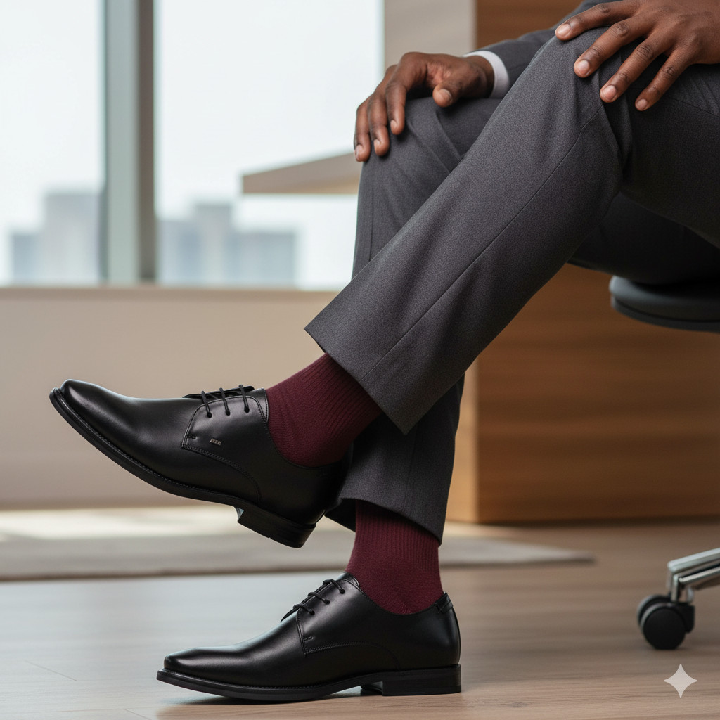 Men's Business Lace-Up Shoes Formal Derby Leather Footwear Classic Office Dress Shoes Wedding Party Elegant Brown