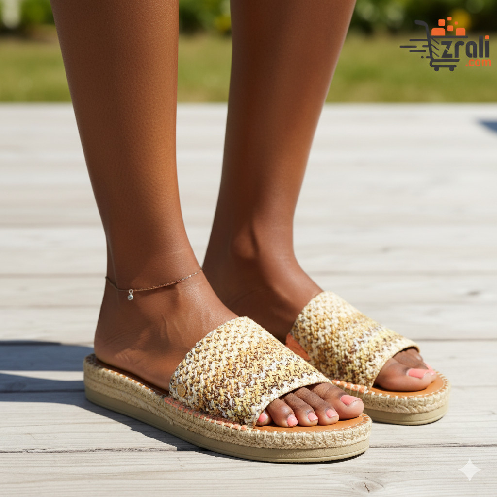 Women's Pantolette Mules Slip-On Flat Sandals Summer Beach Slides Comfortable Casual Slippers Fashion Indoor Outdoor Shoes